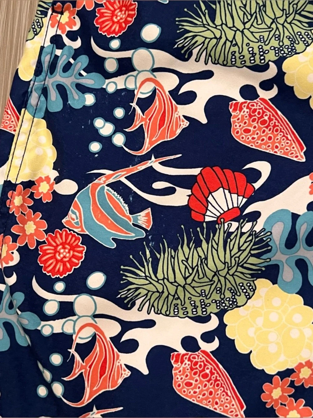 Nautica Swim Trunks Mens Suit Fish Tropical board shorts large